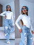 Long Sleeve Bodysuit "BASIC" - WHITE